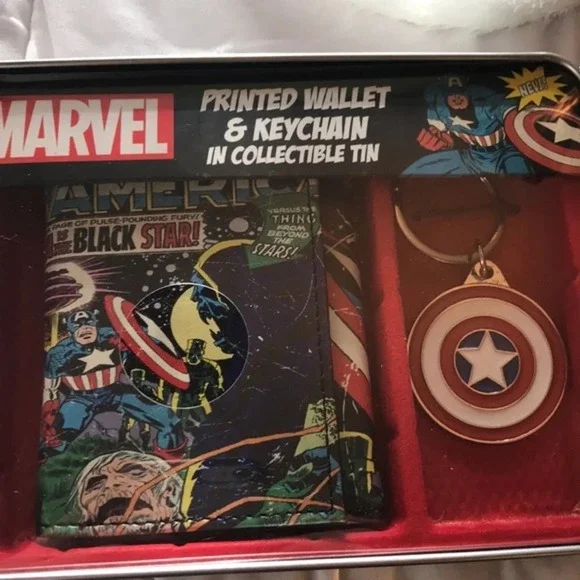 Marvel Printed Wallet & Keychain Set - Picture 8 of 12